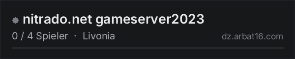nitrado.net gameserver2023 in der DayZ-Serverliste von AR16