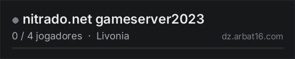 nitrado.net gameserver2023 na lista de servidores de DayZ da AR16