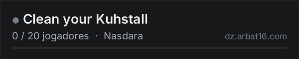 Clean your Kuhstall na lista de servidores de DayZ da AR16