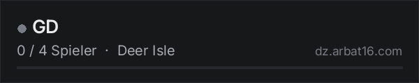 GD in der DayZ-Serverliste von AR16