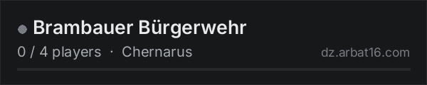 Brambauer Bürgerwehr on the AR16 DayZ server list