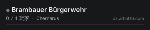 AR16 DayZ 服务器列表中的 Brambauer Bürgerwehr