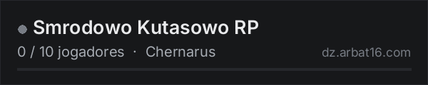 Smrodowo Kutasowo RP na lista de servidores de DayZ da AR16
