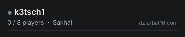 k3tsch1 on the AR16 DayZ server list