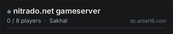 nitrado.net gameserver on the AR16 DayZ server list