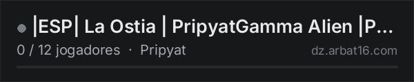 |ESP| La Ostia | PripyatGamma Alien |PVE| No Economy | Keycards na lista de servidores de DayZ da AR16