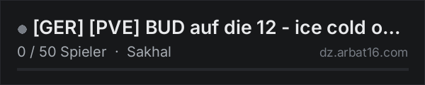 [GER] [PVE] BUD auf die 12 - ice cold on Frostline in der DayZ-Serverliste von AR16