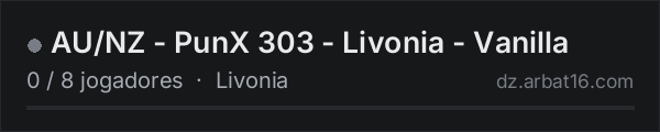 AU/NZ - PunX 303 - Livonia - Vanilla na lista de servidores de DayZ da AR16