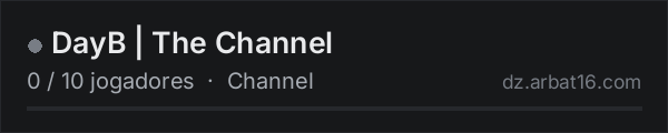DayB | The Channel na lista de servidores de DayZ da AR16