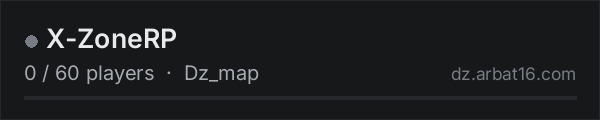 X-ZoneRP on the AR16 DayZ server list