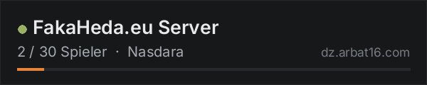 FakaHeda.eu Server in der DayZ-Serverliste von AR16