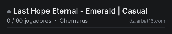 Last Hope Eternal - Emerald | Casual na lista de servidores de DayZ da AR16
