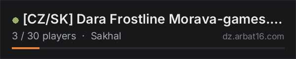 [CZ/SK] Dara Frostline Morava-games.cz MapLink PVE on the AR16 DayZ server list