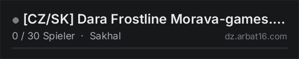 [CZ/SK] Dara Frostline Morava-games.cz MapLink PVE in der DayZ-Serverliste von AR16