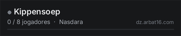 Kippensoep na lista de servidores de DayZ da AR16