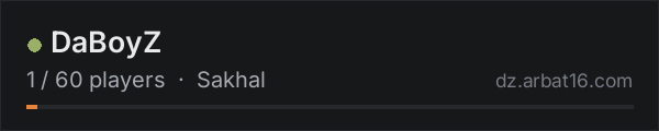 DaBoyZ on the AR16 DayZ server list