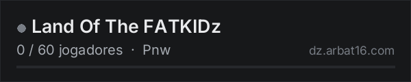 Land Of The FATKIDz na lista de servidores de DayZ da AR16