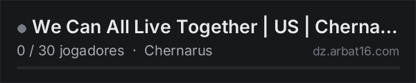 We Can All Live Together | US | Chernarus | Vanilla+ | Boosted na lista de servidores de DayZ da AR16