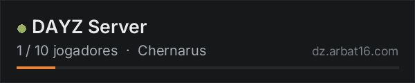 DAYZ Server na lista de servidores de DayZ da AR16