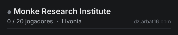 Monke Research Institute na lista de servidores de DayZ da AR16