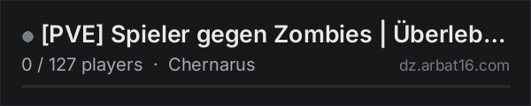 [PVE] Spieler gegen Zombies | Überlebe zusammen mit die Spiele on the AR16 DayZ server list