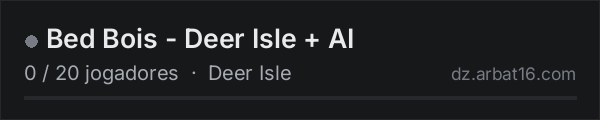Bed Bois - Deer Isle + AI na lista de servidores de DayZ da AR16