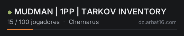 MUDMAN | 1PP | TARKOV INVENTORY na lista de servidores de DayZ da AR16