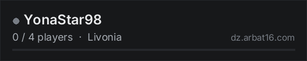 YonaStar98 on the AR16 DayZ server list