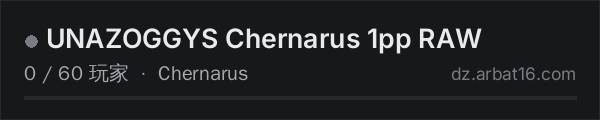 AR16 DayZ 服务器列表中的 UNAZOGGYS Chernarus 1pp RAW