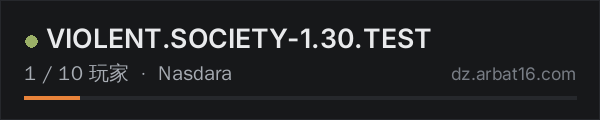 AR16 DayZ 服务器列表中的 VIOLENT.SOCIETY-1.30.TEST
