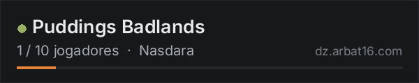Puddings Badlands na lista de servidores de DayZ da AR16