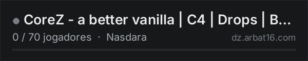 CoreZ - a better vanilla | C4 | Drops | BaseBuilding | NASDARA na lista de servidores de DayZ da AR16