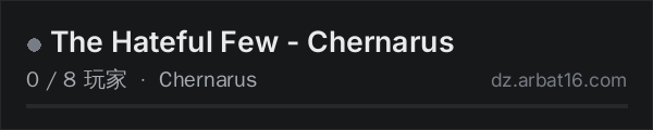 AR16 DayZ 服务器列表中的 The Hateful Few - Chernarus