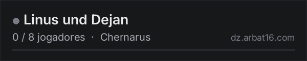 Linus und Dejan na lista de servidores de DayZ da AR16