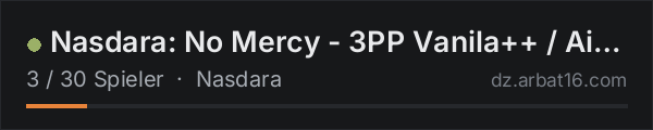 Nasdara: No Mercy - 3PP Vanila++ / Airdrops / No Trader in der DayZ-Serverliste von AR16