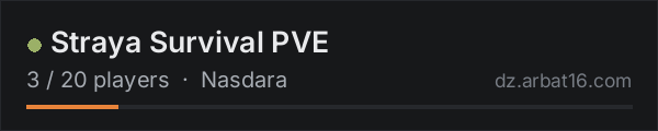 Straya Survival PVE on the AR16 DayZ server list