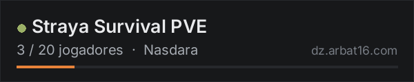 Straya Survival PVE na lista de servidores de DayZ da AR16