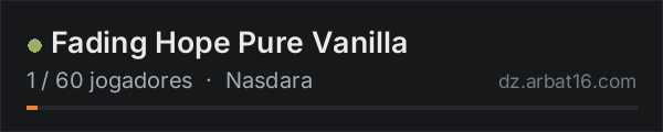 Fading Hope Pure Vanilla na lista de servidores de DayZ da AR16