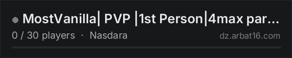 MostVanilla| PVP |1st Person|4max party |Moods |fun on the AR16 DayZ server list