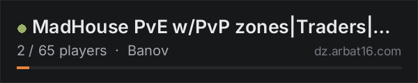 MadHouse PvE w/PvP zones|Traders|Airdrops|Helis|Quests on the AR16 DayZ server list