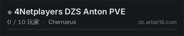 AR16 DayZ 服务器列表中的 4Netplayers DZS Anton PVE