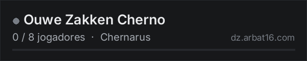 Ouwe Zakken Cherno na lista de servidores de DayZ da AR16