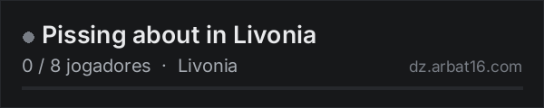 Pissing about in Livonia na lista de servidores de DayZ da AR16