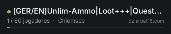 [GER/EN]Unlim-Ammo|Loot+++|Quests|PvE|Trader|Beginner 2.0 Chiem na lista de servidores de DayZ da AR16