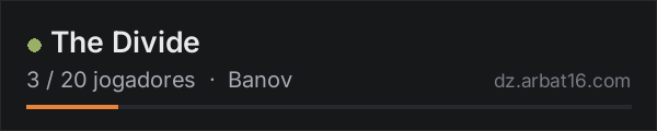 The Divide na lista de servidores de DayZ da AR16