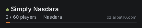 Simply Nasdara on the AR16 DayZ server list