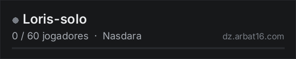 Loris-solo na lista de servidores de DayZ da AR16