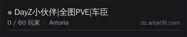 AR16 DayZ 服务器列表中的 DayZ小伙伴|全图PVE|车臣