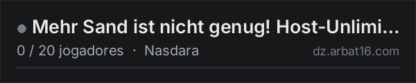 Mehr Sand ist nicht genug!  Host-Unlimited.de na lista de servidores de DayZ da AR16