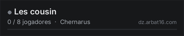 Les cousin na lista de servidores de DayZ da AR16